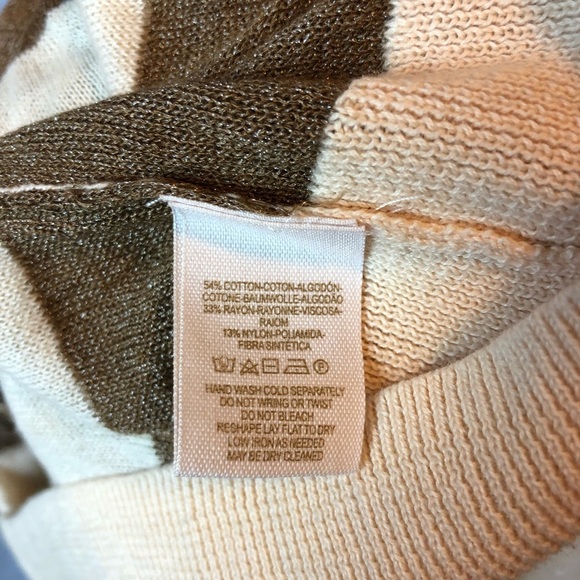 Free People Top Long Sleeve V-Neck Striped - Picture 5 of 5